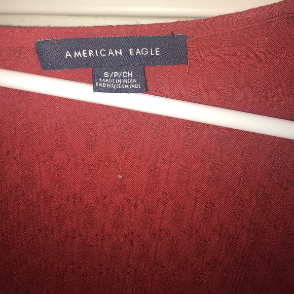 American Eagle red blouse - Picture 2 of 4